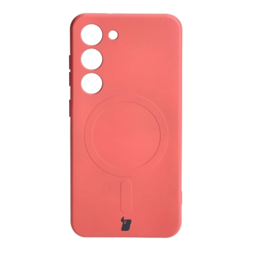 Kup Etui silikonové s magnetickým kroužkem Bizon Case Silicone Magnetic pro Samsung Galaxy S23 v barvě špinavě růžové - BIZ3578 - {ean13} - Sklep Home Screen