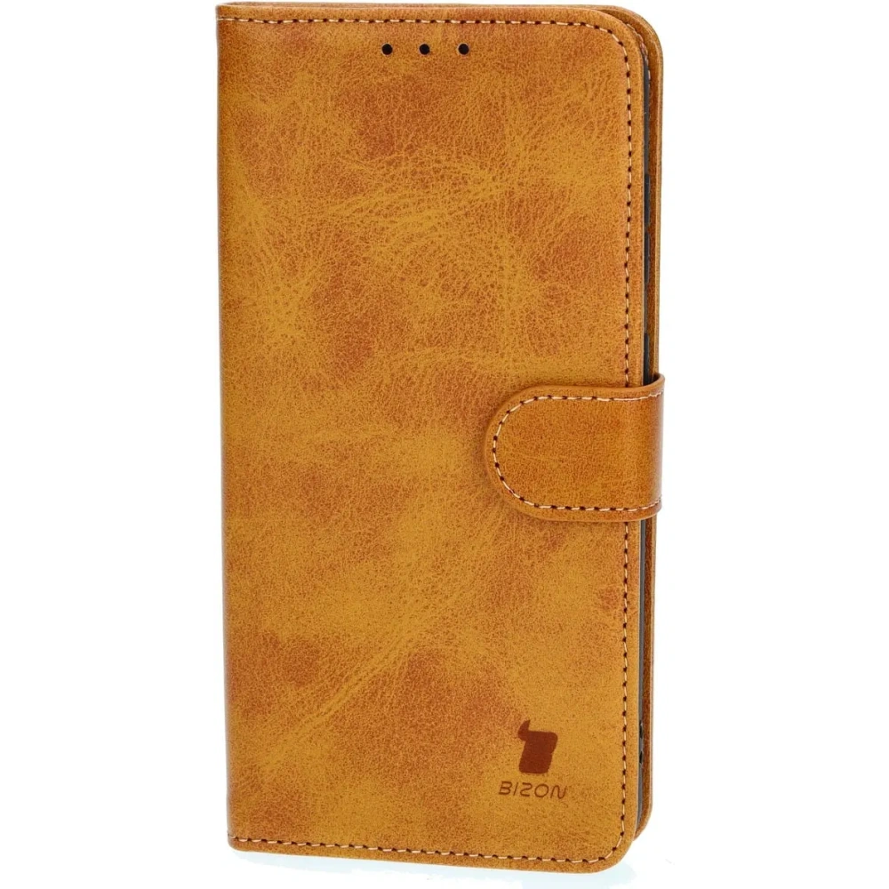 Etui z klapką Bizon Case Pocket do Samsung Galaxy S23 FE brązowe
