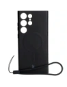 Bizon Case Silicone Magnetic Samsung Galaxy S23 Ultra black