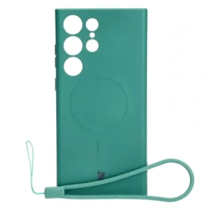 Kup Bizon Case Silicone Magnetic Samsung Galaxy S23 Ultra verde închis - BIZ3586 - {ean13} - Sklep Home Screen
