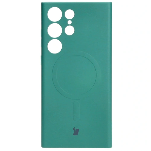 Kup Bizon Case Silicone Magnetic Samsung Galaxy S23 Ultra verde închis - BIZ3586 - {ean13} - Sklep Home Screen
