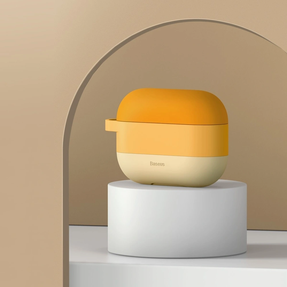 Etui silikonowe Baseus Cloud Hook ochronne na słuchawki Apple AirPods Pro (pomarańczowy)