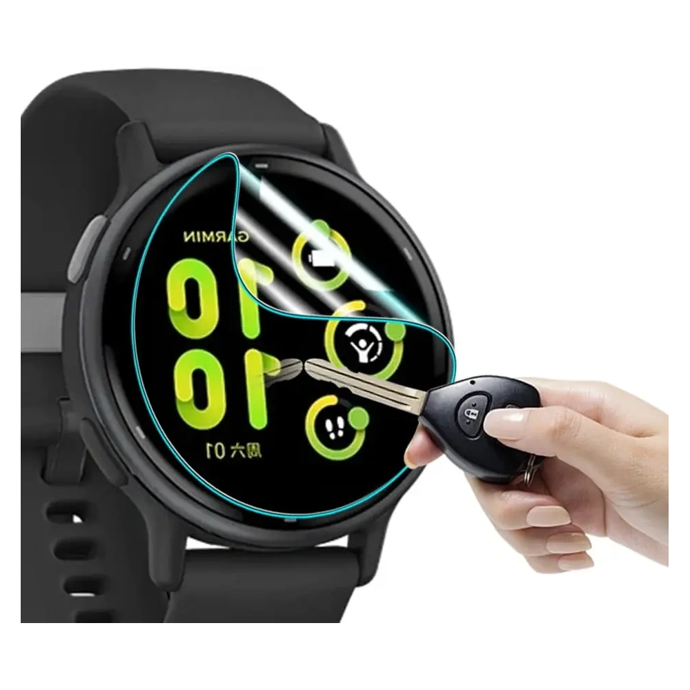 Folia hydrożelowa na ekran Bizon Glass Watch Hydrogel do Garmin Vivoactive 5 [2 PACK]