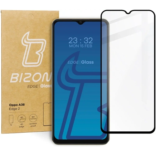 Buy Bizon Glass Edge 2 Oppo A38 black - BIZ3590 - {ean13} - Home Screen Store Europe