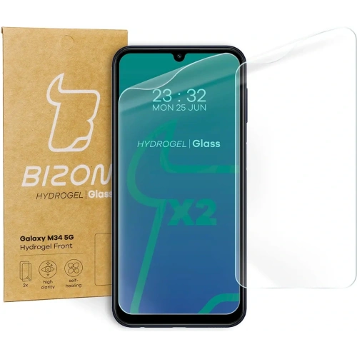 Kup Bizon Glass Hydrogel Front Samsung Galaxy M34 5G [2 PACK] - BIZ3592 - {ean13} - Sklep Home Screen