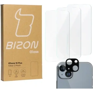 Kup BIZON Clear 3x képernyőüveg + kameraüveg Apple iPhone 15 Plus - BIZ3594 - {ean13} - Sklep Home Screen