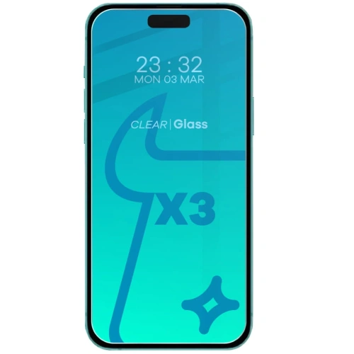 Kup BIZON Clear 3x sticlă pentru ecran + sticlă pentru cameră Apple iPhone 15 Pro - BIZ3595 - {ean13} - Sklep Home Screen