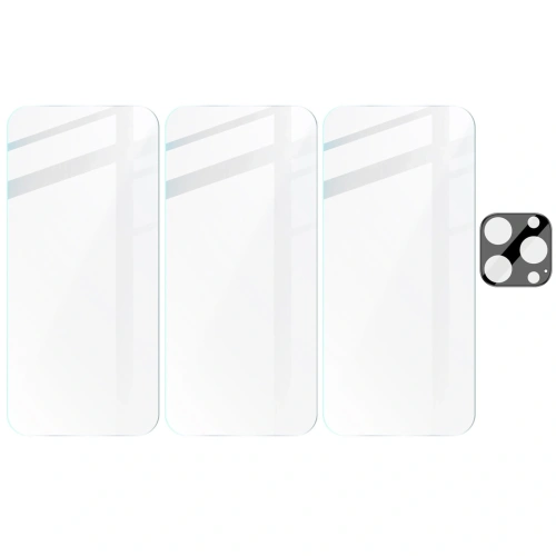 Kup BIZON Clear 3x sticlă pentru ecran + sticlă pentru cameră Apple iPhone 15 Pro - BIZ3595 - {ean13} - Sklep Home Screen