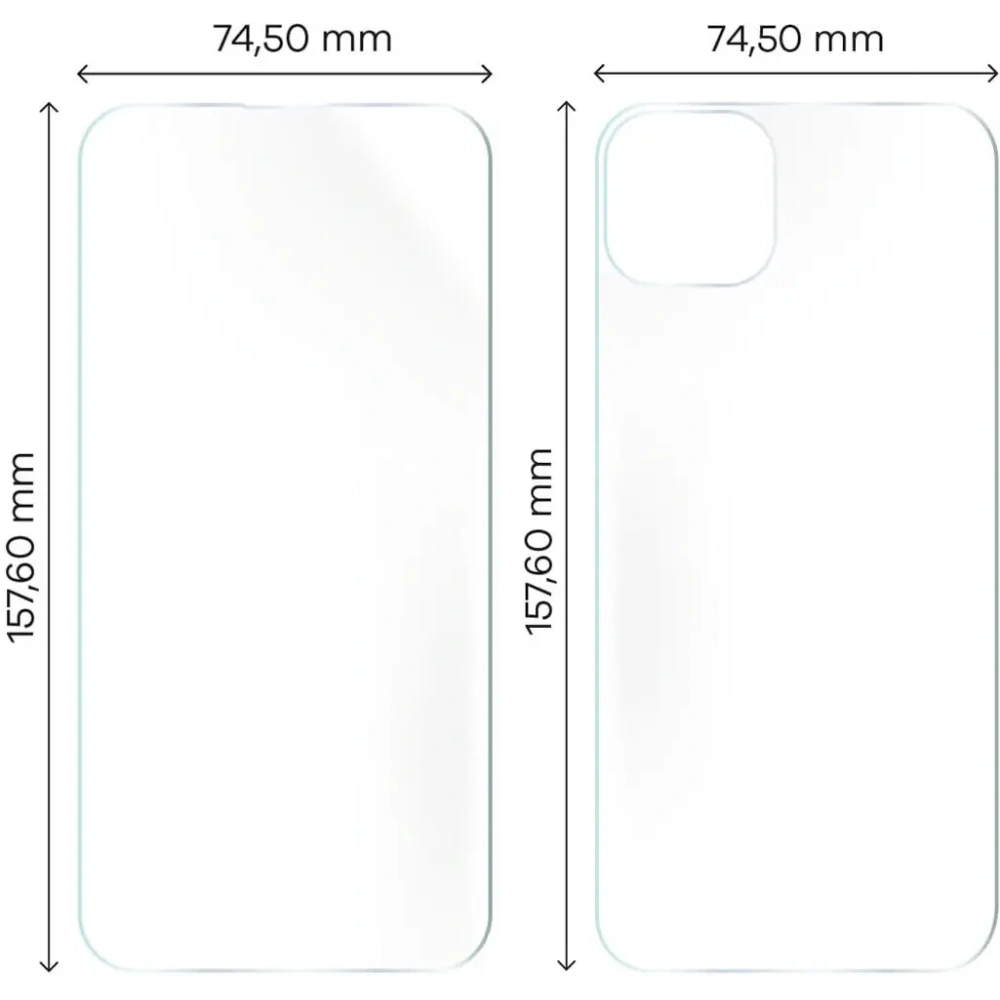 Folia hydrożelowa na tył i przód Bizon Glass Hydrogel Pack do Apple iPhone 15 Plus