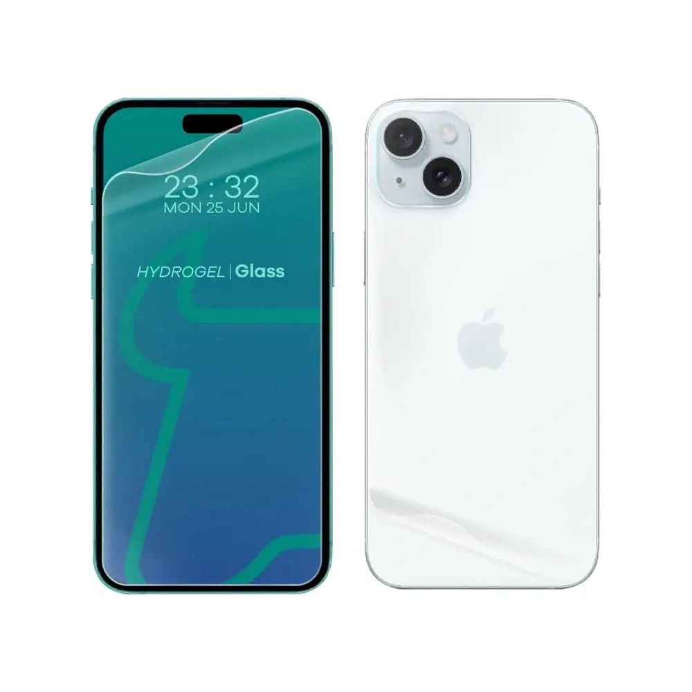 Folia hydrożelowa na tył i przód Bizon Glass Hydrogel Pack do Apple iPhone 15 Plus