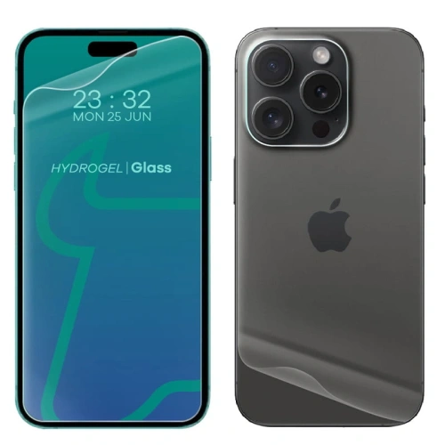 Kup Folia hydrożelowa na tył i przód Bizon Glass Hydrogel Pack do Apple iPhone 15 Pro - BIZ3597 - {ean13} - Sklep Home Screen