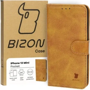 Kup Bizon Case Pocket Apple iPhone 13 Mini braun - BIZ3598 - {ean13} - Sklep Home Screen
