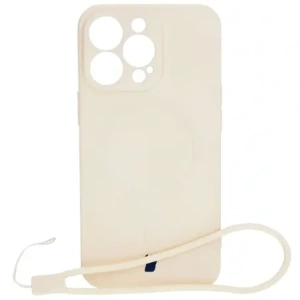 Kup Etui silikonowe z pierścieniem magnetycznym Bizon Case Silicone Magnetic do Apple iPhone 13 Pro beżowe - BIZ3599 - {ean13} - Sklep Home Screen