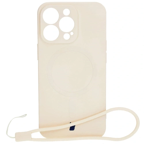 Kup Etui silikonové s magnetickým kroužkem Bizon Case Silicone Magnetic pro Apple iPhone 13 Pro béžové - BIZ3599 - {ean13} - Sklep Home Screen