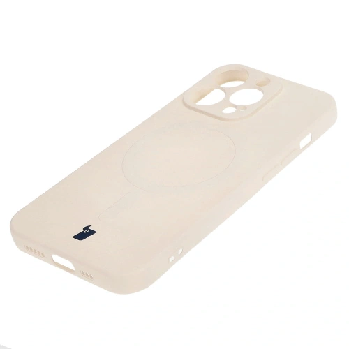 Kup Etui silikonowe z pierścieniem magnetycznym Bizon Case Silicone Magnetic do Apple iPhone 13 Pro beżowe - BIZ3599 - {ean13} - Sklep Home Screen