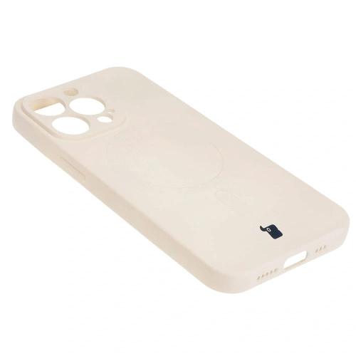 Kup Etui silikonowe z pierścieniem magnetycznym Bizon Case Silicone Magnetic do Apple iPhone 13 Pro beżowe - BIZ3599 - {ean13} - Sklep Home Screen