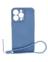 Caz de silicon Bizon Magnetic Apple iPhone 13 Pro albastru marin