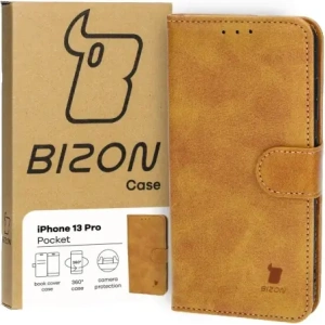 Kup Etui z klapką Bizon Case Pocket do Apple iPhone 13 Pro brązowe - BIZ3606 - {ean13} - Sklep Home Screen