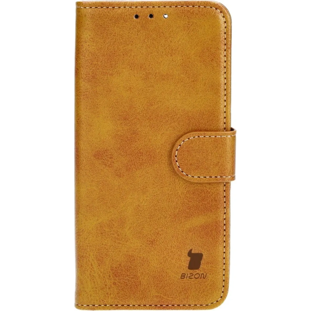 Etui z klapką Bizon Case Pocket do Apple iPhone 13 Pro brązowe