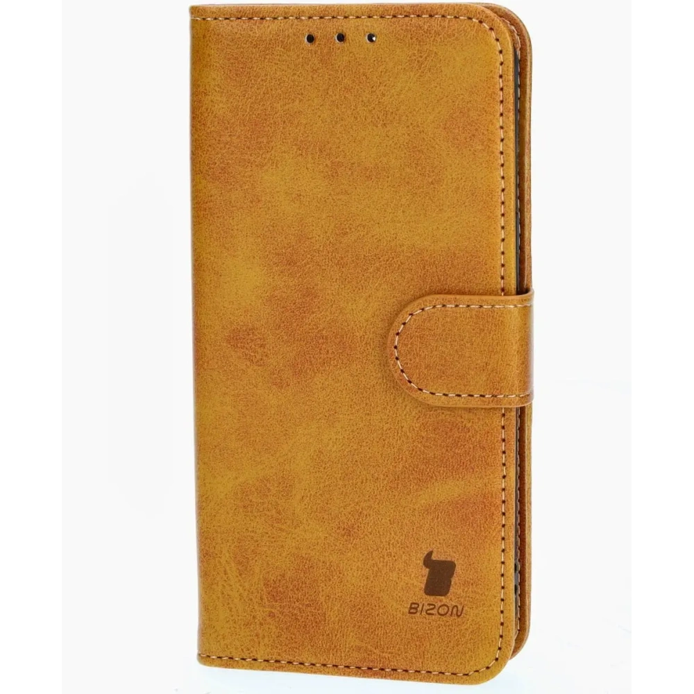 Etui z klapką Bizon Case Pocket do Apple iPhone 13 Pro brązowe