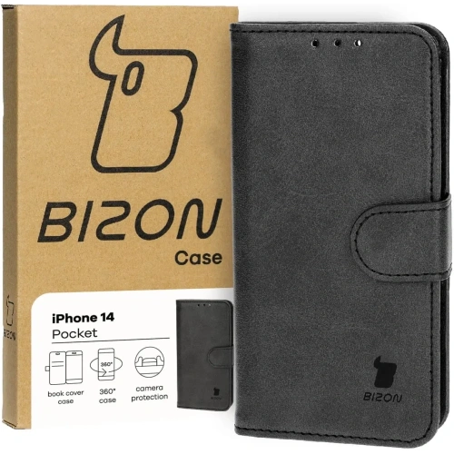 Kup Etui z klapką Bizon Case Pocket do Apple iPhone 14 czarne - BIZ3609 - {ean13} - Sklep Home Screen