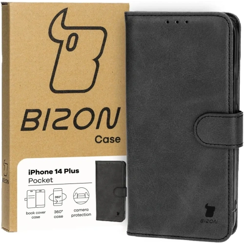 Kup Etui z klapką Bizon Case Pocket do Apple iPhone 14 Plus czarne - BIZ3611 - {ean13} - Sklep Home Screen