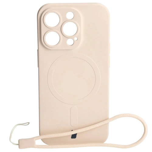 Kup Etui silikonové s magnetickým kroužkem Bizon Case Silicone Magnetic pro Apple iPhone 14 Pro béžové - BIZ3613 - {ean13} - Sklep Home Screen