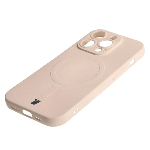 Kup Etui silikonové s magnetickým kroužkem Bizon Case Silicone Magnetic pro Apple iPhone 14 Pro béžové - BIZ3613 - {ean13} - Sklep Home Screen