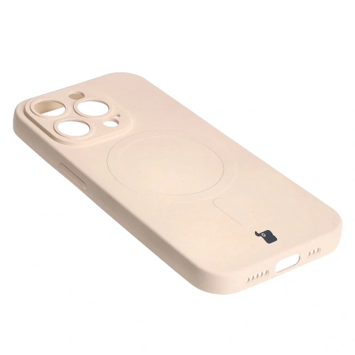 Kup Etui silikonowe z pierścieniem magnetycznym Bizon Case Silicone Magnetic do Apple iPhone 14 Pro beżowe - BIZ3613 - {ean13} - Sklep Home Screen
