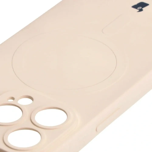Kup Etui silikonowe z pierścieniem magnetycznym Bizon Case Silicone Magnetic do Apple iPhone 14 Pro beżowe - BIZ3613 - {ean13} - Sklep Home Screen
