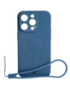 Bizon Case Silicone Magnetic Apple iPhone 14 Pro tengerészkék