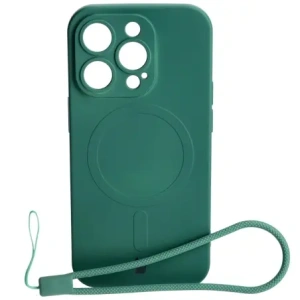 Kup Etui silikonowe z pierścieniem magnetycznym Bizon Case Silicone Magnetic do Apple iPhone 14 Pro ciemnozielone - BIZ3617 - {ean13} - Sklep Home Screen