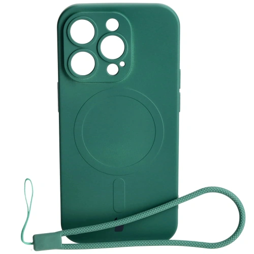 Kup Etui silikonové s magnetickým kroužkem Bizon Case Silicone Magnetic pro Apple iPhone 14 Pro tmavě zelené - BIZ3617 - {ean13} - Sklep Home Screen
