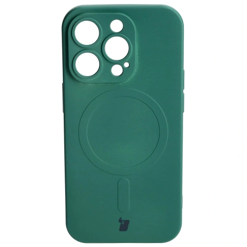 Kup Etui silikonové s magnetickým kroužkem Bizon Case Silicone Magnetic pro Apple iPhone 14 Pro tmavě zelené - BIZ3617 - {ean13} - Sklep Home Screen