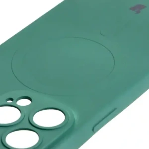 Kup Etui silikonowe z pierścieniem magnetycznym Bizon Case Silicone Magnetic do Apple iPhone 14 Pro ciemnozielone - BIZ3617 - {ean13} - Sklep Home Screen