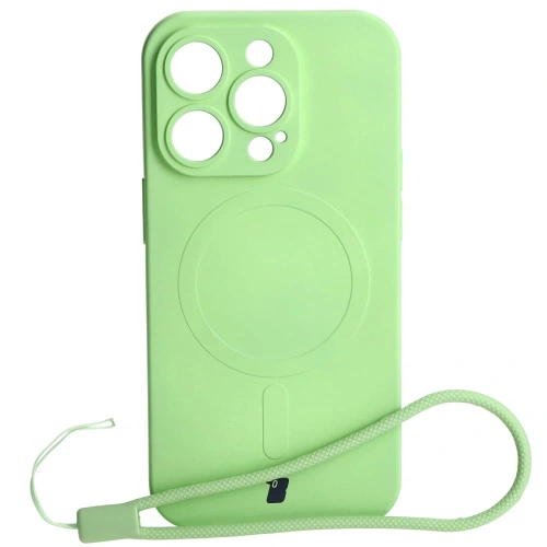 Kup Etui silikonové s magnetickým kroužkem Bizon Case Silicone Magnetic pro Apple iPhone 14 Pro jasně zelené - BIZ3618 - {ean13} - Sklep Home Screen