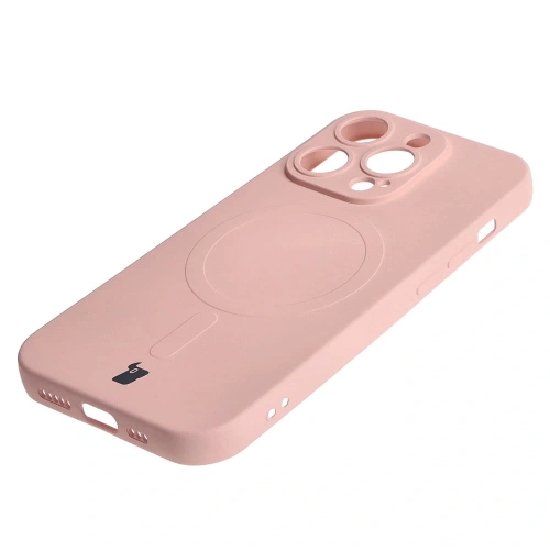 Kup Etui silikonowe z pierścieniem magnetycznym Bizon Case Silicone Magnetic do Apple iPhone 14 Pro jasnoróżowe - BIZ3619 - {ean13} - Sklep Home Screen