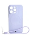 Bizon Case Silicone Magnetic Apple iPhone 14 Pro mov deschis