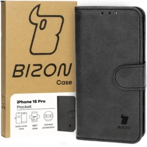 Kup Etui z klapką Bizon Case Pocket do Apple iPhone 15 Pro czarne - BIZ3624 - {ean13} - Sklep Home Screen