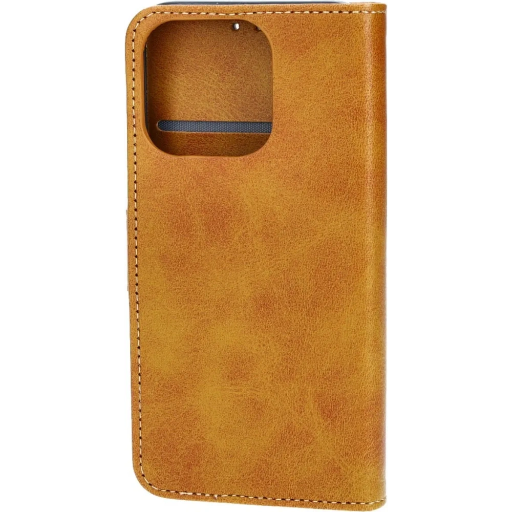 Etui z klapką Bizon Case Pocket do Apple iPhone 15 Pro brązowe