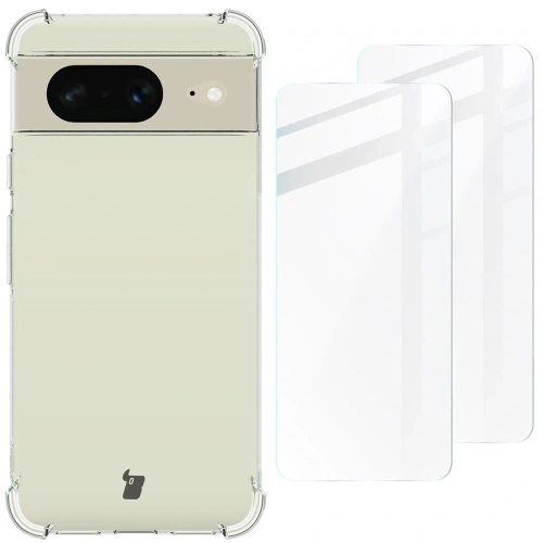 Kup Bizon Case Klar Pack Hülle + 2x Bildschirmglas Google Pixel 8 klar - BIZ3626 - {ean13} - Sklep Home Screen