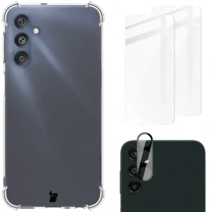Kup Etui + 2x szkło na ekran + obiektyw Bizon Case Clear Pack do Samsung Galaxy M34 5G przezroczyste - BIZ3628 - {ean13} - Sklep Home Screen