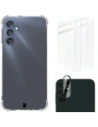 Bizon Case Clear Pack carcasă + 2x sticlă de ecran + sticlă de lentilă Samsung Galaxy M34 5G clar