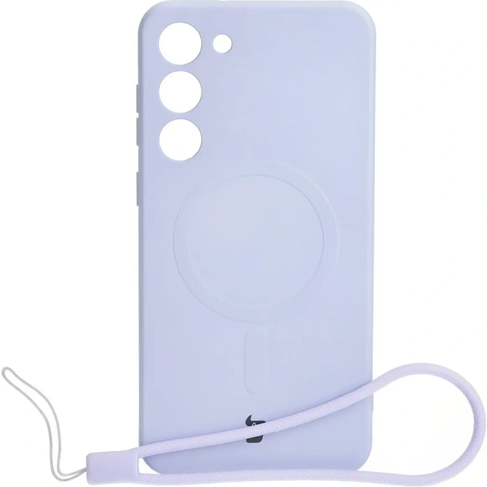 Etui silikonowe z pierścieniem magnetycznym Bizon Case Silicone Magnetic do Samsung Galaxy S23 Plus jasnofioletowe
