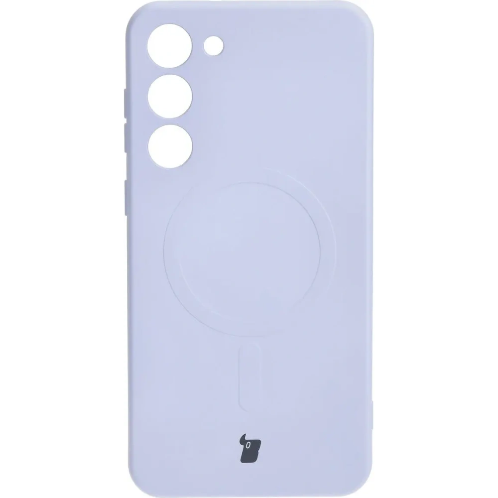 Etui silikonowe z pierścieniem magnetycznym Bizon Case Silicone Magnetic do Samsung Galaxy S23 Plus jasnofioletowe