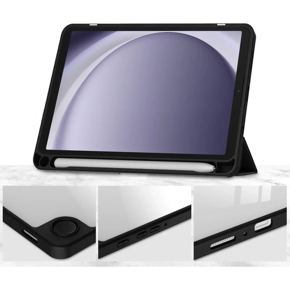 Etui Bizon Case Tab Clear Matt do Samsung Galaxy Tab A9 czarne