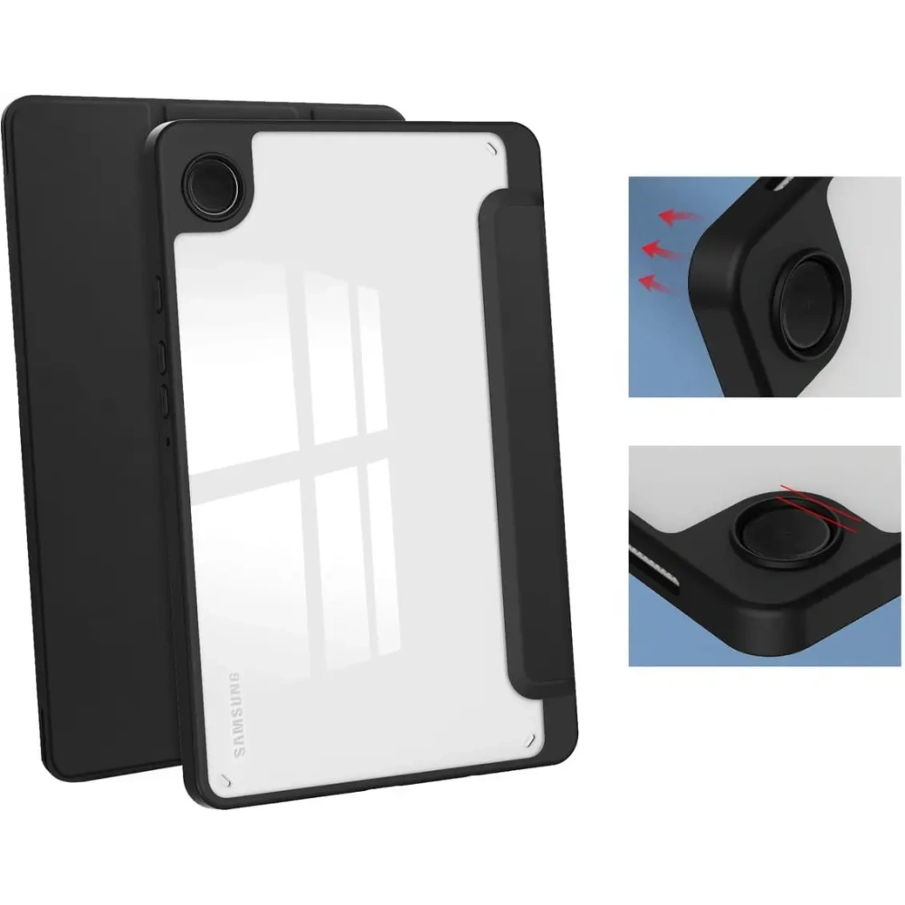 Etui Bizon Case Tab Clear Matt do Samsung Galaxy Tab A9 czarne