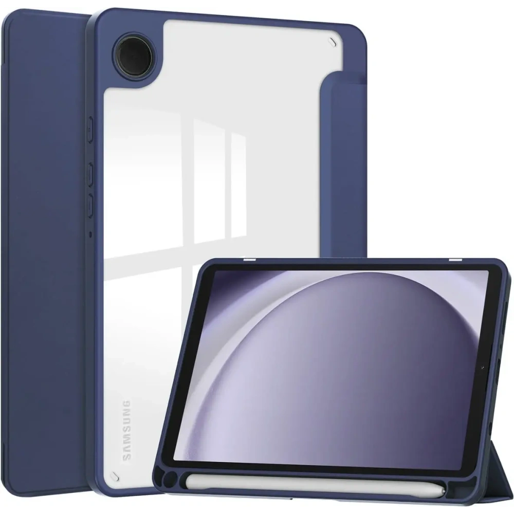 Etui Bizon Case Tab Clear Matt do Samsung Galaxy Tab A9 granatowe