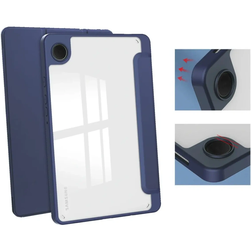 Etui Bizon Case Tab Clear Matt do Samsung Galaxy Tab A9 granatowe