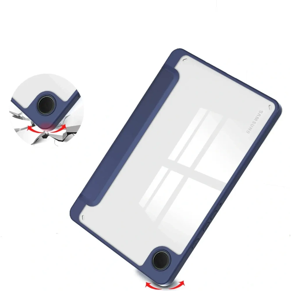 Etui Bizon Case Tab Clear Matt do Samsung Galaxy Tab A9 granatowe